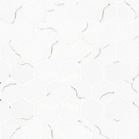 Miraggio Gray Hexagon 12 In X 12 In Matte Porcelain MeshMounted Mosaic Tile, 10PK